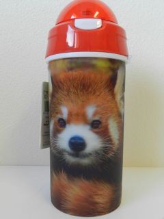 Obrázek z Láhev na pití 3D - panda červená, 500ml (6) 